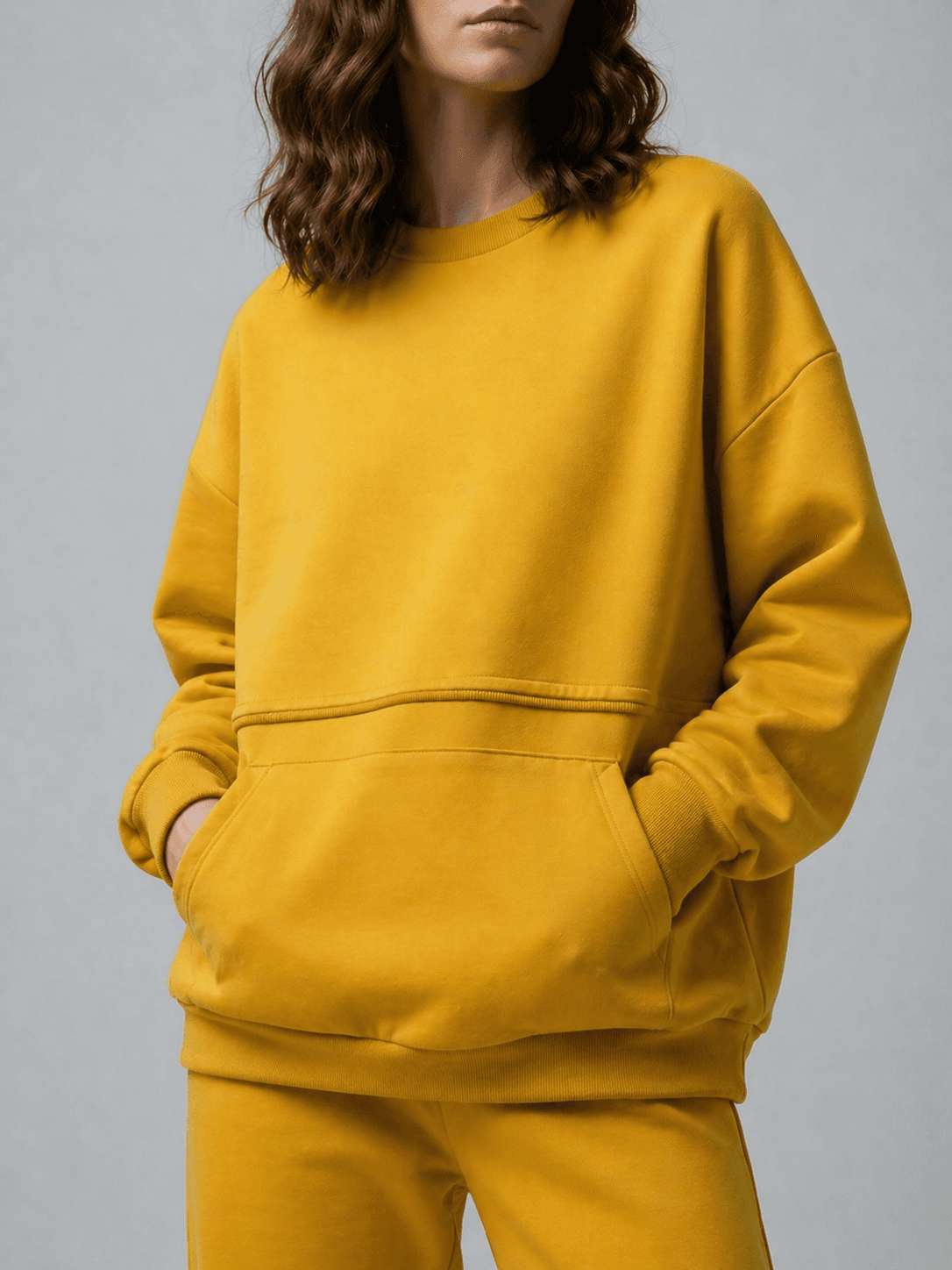 Худи с карманом спереди